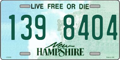 NH license plate 1398404