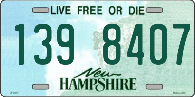 NH license plate 1398407