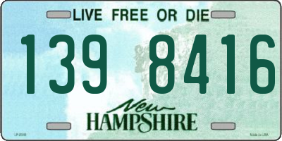 NH license plate 1398416