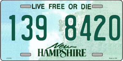 NH license plate 1398420