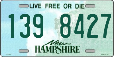 NH license plate 1398427
