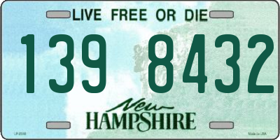 NH license plate 1398432