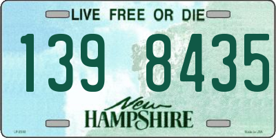 NH license plate 1398435