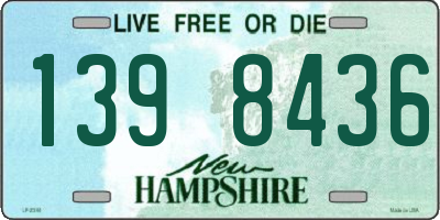 NH license plate 1398436