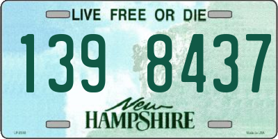 NH license plate 1398437