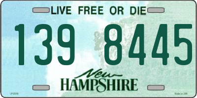 NH license plate 1398445
