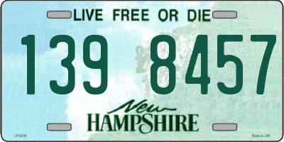 NH license plate 1398457