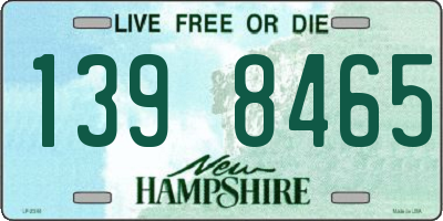 NH license plate 1398465