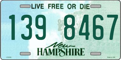 NH license plate 1398467