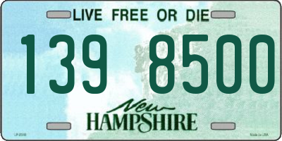 NH license plate 1398500