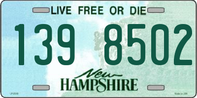 NH license plate 1398502