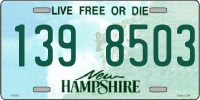 NH license plate 1398503