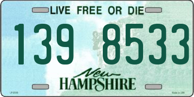 NH license plate 1398533