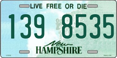 NH license plate 1398535
