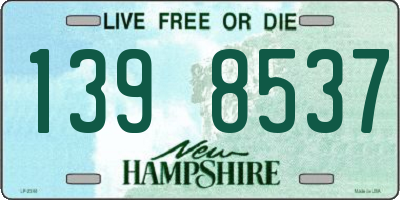NH license plate 1398537