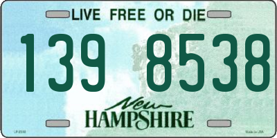 NH license plate 1398538