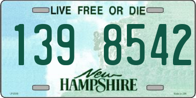 NH license plate 1398542
