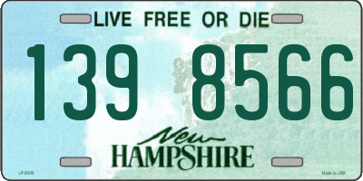 NH license plate 1398566