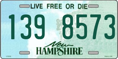 NH license plate 1398573