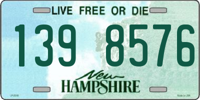 NH license plate 1398576