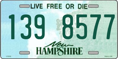 NH license plate 1398577