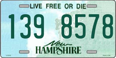 NH license plate 1398578