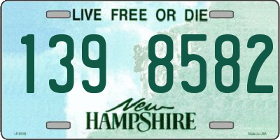 NH license plate 1398582