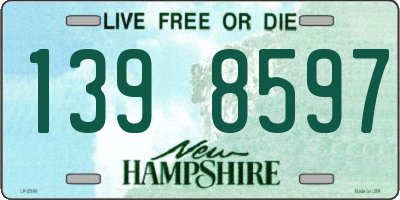 NH license plate 1398597