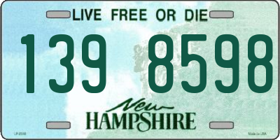 NH license plate 1398598