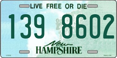 NH license plate 1398602