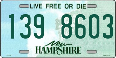 NH license plate 1398603