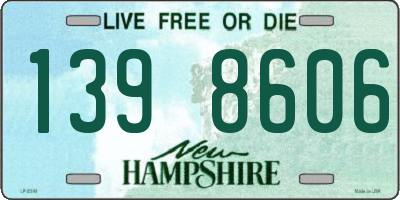 NH license plate 1398606