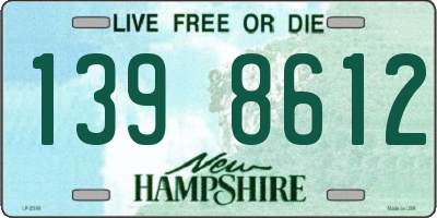 NH license plate 1398612