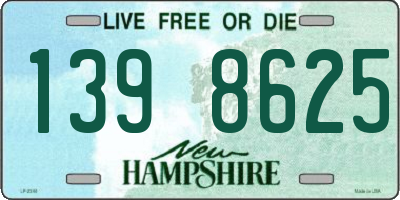 NH license plate 1398625