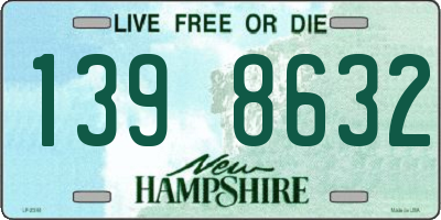 NH license plate 1398632
