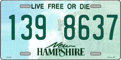 NH license plate 1398637