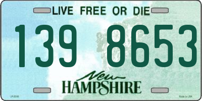 NH license plate 1398653