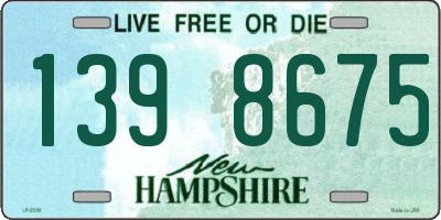 NH license plate 1398675