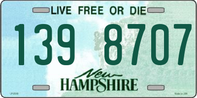 NH license plate 1398707