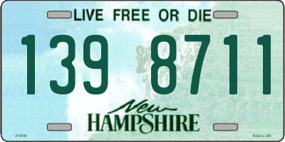 NH license plate 1398711