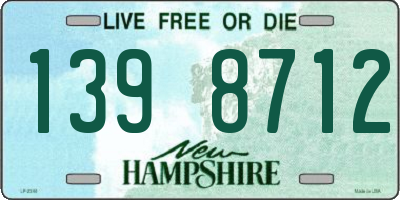 NH license plate 1398712