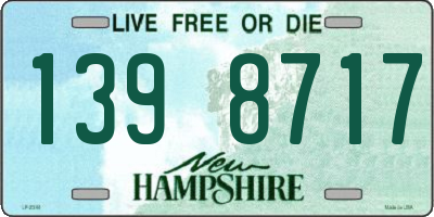 NH license plate 1398717