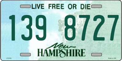 NH license plate 1398727