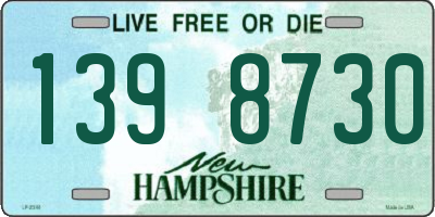 NH license plate 1398730