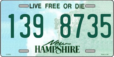 NH license plate 1398735