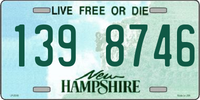 NH license plate 1398746