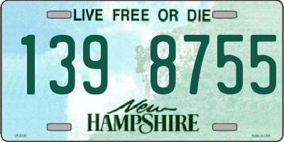 NH license plate 1398755