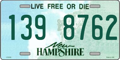NH license plate 1398762