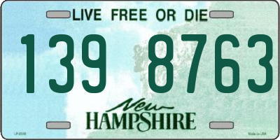 NH license plate 1398763