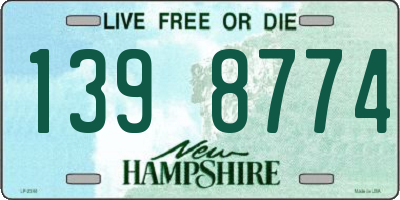 NH license plate 1398774